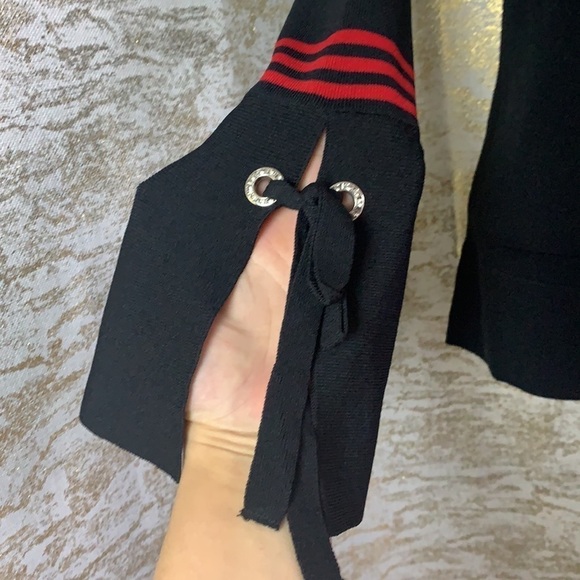 I-N-C International Concepts Black Bell Sleeve Knitted Sweater Size S - Picture 5 of 11